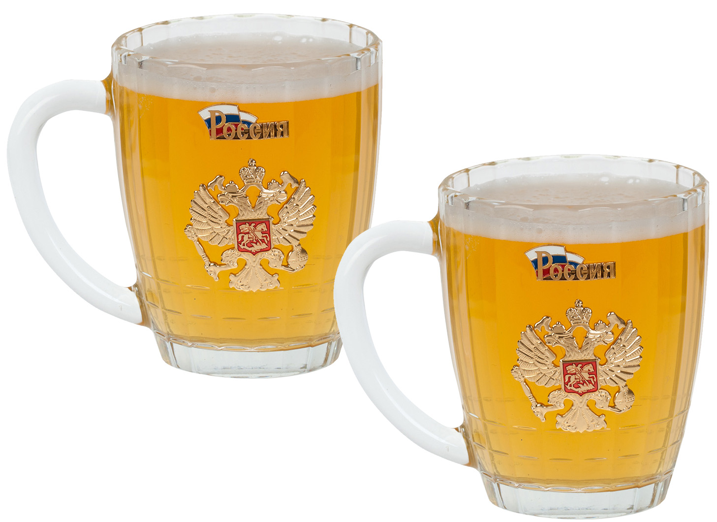 Купить недорого набор 2 кружки для пива "Россия" в интернет-магазине