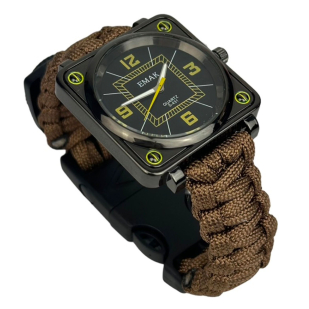 Часы для выживания с паракордовым браслетом EMAK S-431