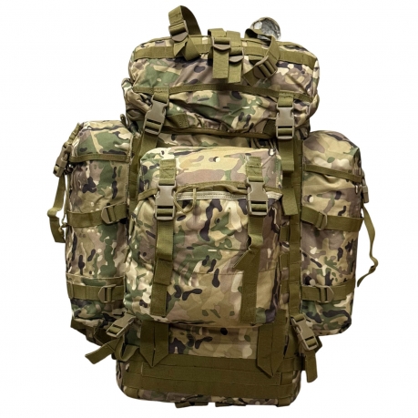 Тактический рюкзак 80л с системой MOLLE и поясным ремнем (Мультикам) Тактический рюкзак 80л с системой MOLLE и поясным ремнем (Мультикам)