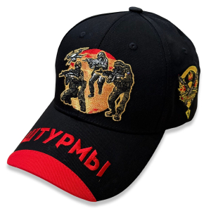 Бейсболка "Штурмы" (Черный/красный)