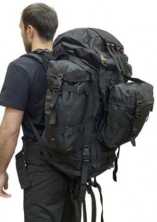 100-литровый модульный тактический рюкзак (черный)