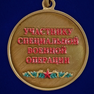 Медаль "За штурм Северска" участнику СВО в бархатистом футляре