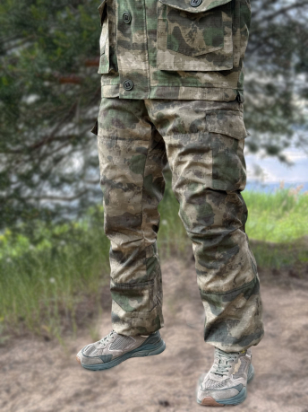 Демисезонный тактический костюм Горка-8 (защитный камуфляж) на флисе