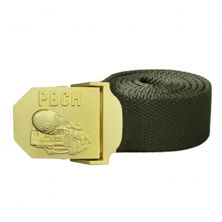 Брючный ремень со стальной пряжкой "РВСН" Брючный ремень со стальной пряжкой "РВСН"