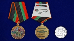 Медаль участнику боев за Дзержинск (Торецк) 2024-2025 в бархатистом футляре