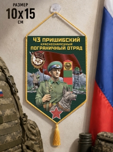 Автомобильный двусторонний вымпел "43 Пришибский погранотряд"