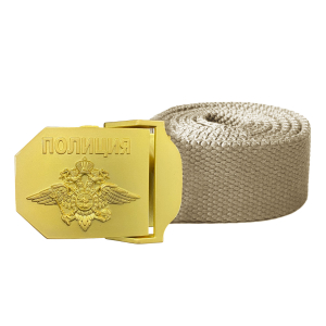 Брючный ремень с металлической пряжкой "Полиция"
