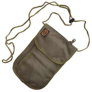 Компактный дорожный кошелёк на шнурке для денег и документов (Хаки)