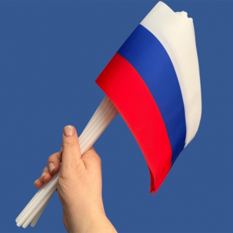 Комплект флажков России на палочке (5шт)