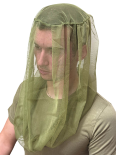 Москитный накомарник на голову (Хаки)