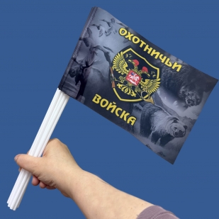 Флажок Охотничьи войска на палочке