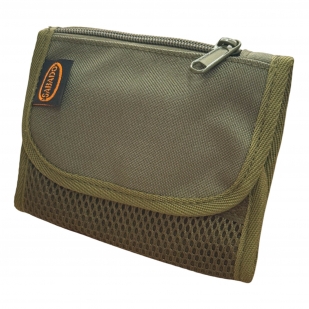 Компактный дорожный кошелёк на шнурке для денег и документов (Хаки)