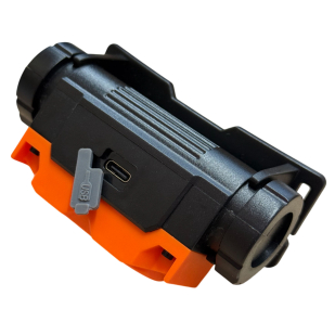 Налобный фонарь Multifunctional Headlight с магнитным креплением и двумя линзами (Оранжевый)