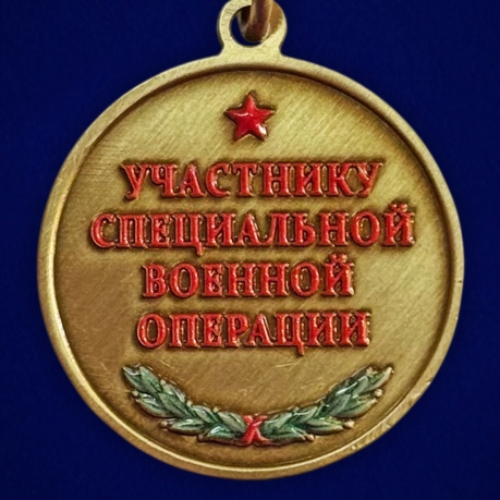 Медаль "Битва за Донбасс" участнику СВО в наградном футляре