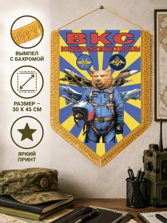 Двусторонний памятный вымпел ВКС