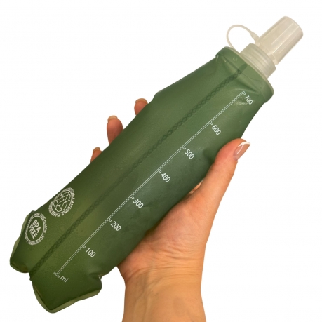 Мягкая складная бутылка для воды 700 мл (хаки)