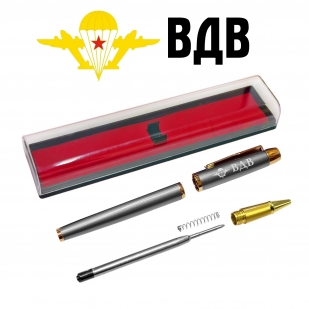 Подарочная ручка с эмблемой ВДВ в футляре