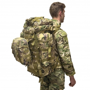 Тактический рюкзак 80л с системой MOLLE и поясным ремнем (Мультикам)