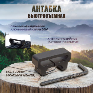 Антабка на планку Вивера (Пикатинни)