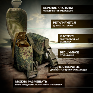 Тактический подсумок для 2 гранат (цифра)