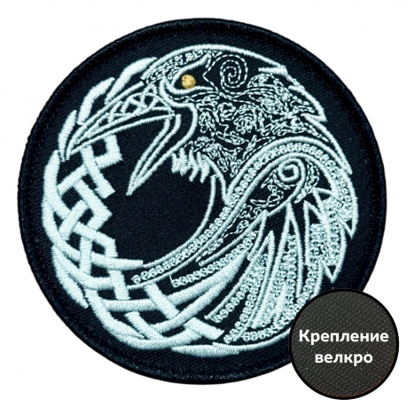 Шеврон на липучке "Ворон"