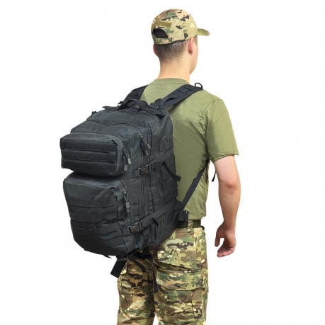 Многофункциональный рюкзак с системой MOLLE (Черный 45-50 л)