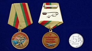 Медаль "За освобождение Запорожской области" СВО на подставке