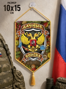Автомобильный двусторонний вымпел "Дачные войска"