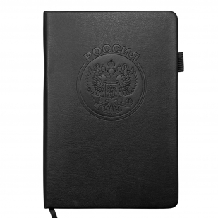 Кожаный блокнот "Россия" (13.5х19.5 см)