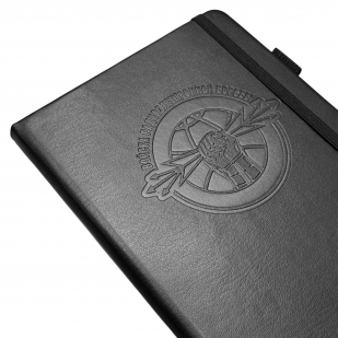Кожаный блокнот "Войска РЭБ" (13.5х19.5 см)