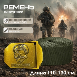Мужской брючный ремень "Штурмовик" Z (хаки) 