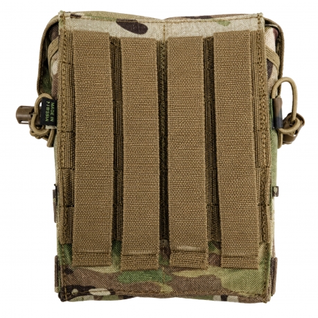 Двойной закрытый подсумок под магазины АК 5.45 и 7.62 с креплением MOLLE (Мультикам)