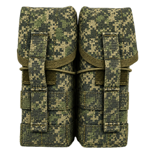 Подсумок двойной закрытого типа для магазинов АК 5.45/7.62 с креплением MOLLE (Цифра)