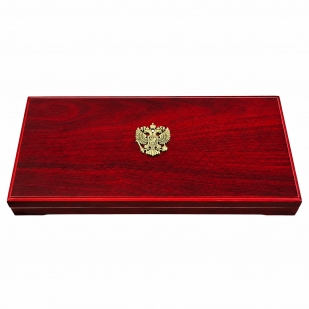 Наградной планшет из дерева с флоковым ложементом (35х16х4 см)