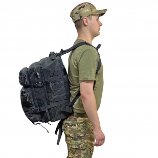 Многофункциональный рюкзак с системой MOLLE (Черный 45-50 л)