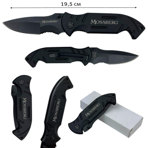 Черный складной нож Mossberg 