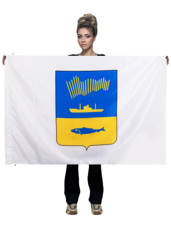 Флаг с гербом Мурманска | Флаги на заказ