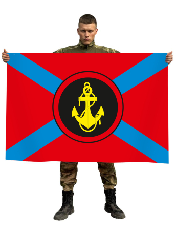 Красный флаг с эмблемой Морской пехоты