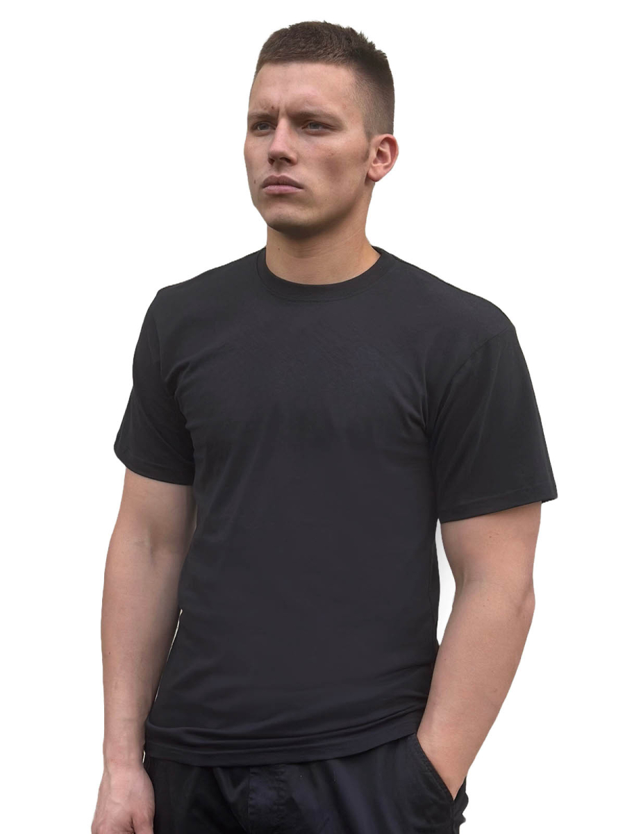 Мужская черная футболка 