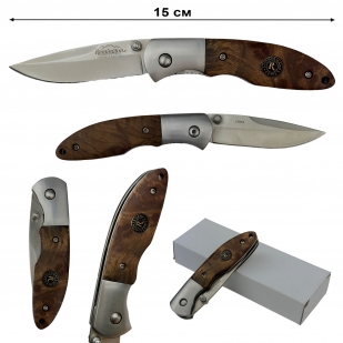 Складной нож Remington с деревянной рукояткой 