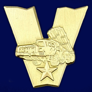 Сувенирный фрачный значок V "ПВО России"