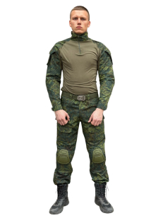 Тактический боевой костюм G3 с защитным комплектом наколенников и налокотников 