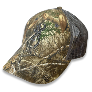 Камуфляжная бейсболка Browning с сеткой и вышивкой