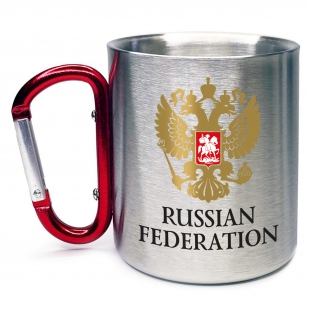Кружка с карабином "RUSSIAN FEDERATION"