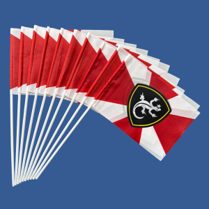 Комплект флажков "Уральское региональное командование" на палочке (10шт)