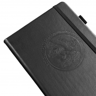 Кожаный блокнот "Войска ПВО" (13.5х19.5 см)
