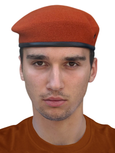 Оранжевый берет МЧС (Бесшовный, 100% шерсть)