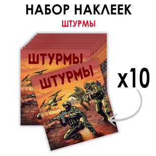 Набор наклеек "Штурмы" (8.7х8 см)