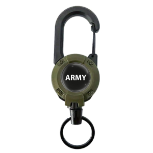 Ретрактор ARMY с карабином для телефона (Хаки)