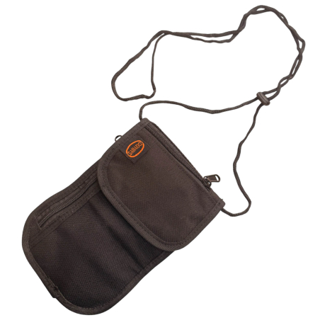 Тактический кошелёк со шнурком на шею для денег и документов (Черный) Тактический кошелёк со шнурком на шею для денег и документов (Черный)